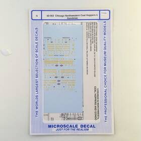 60-562 Microscale Decals 60-552 N Scale Chicago Northwestern Coal Hoppers And Gondolas 60-562 Microscale Decals 60-552 N Scale Chicago Northwestern Coal Hoppers And Gondolas