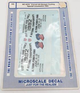 Mc-4070 Microscale Conrail Us Olympic Cycling Special Locomotive 1992