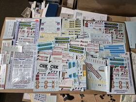 Mc-4150 Microscale Ho Decals Large Lot Of Mixed New And Used Up Tofc Etc
