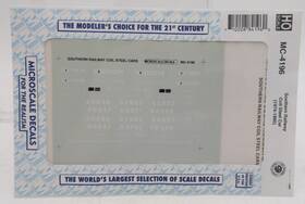 Mc-4196 Microscale Ho Southern Railway Coil Steel Car 1974-1985 Decal Sheet
