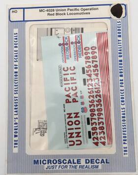 Nc-4028 Microscale Union Pacific Operation Red Block Locomotives