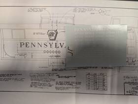 Hca-1 Middle Division Ho Pennsylvania Railroad Decal Set 1954-1961 White And Black