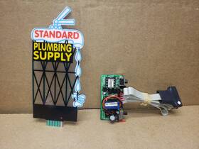 9181 Miller Engineering 4.5 Inch Ho/o Scale Standard Plumbing Bb Illuminated Sign 9181 Miller Engineering 4.5 Inch Ho/o Scale Standard Plumbing Bb Illuminated Sign