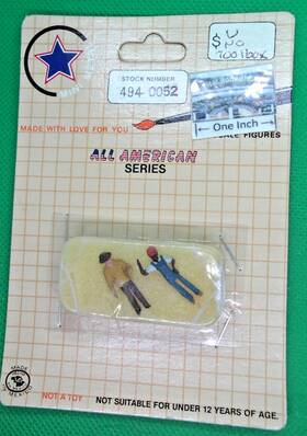 494-0052 Mini Metal Figures Ho #494-0052 U Working Men No Toolbox - More Below