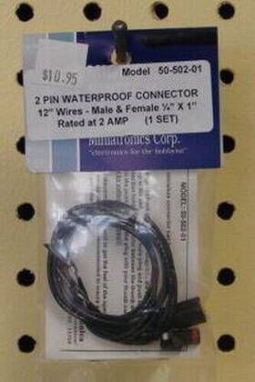 50-502-01 Miniatronics Waterproof 2 Pin Conn