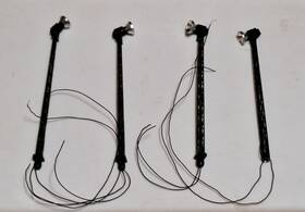 72-118-01 Miniatronics Ho Rail Train Yard 14v Adjustable Spotlights Lot Of 4