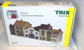 66304 Minitrix N Scale Trix French Townhouses 5 Building Set Laser Cut Card Kit
