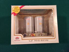 Model Power 037135003088 Ho 1 87 Scale Twin Shell Oil Tanks Kit New Sealed #657 Tl