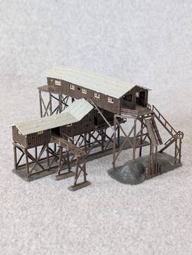 Model Power 037135003163 Ho 1 87 Scale Old Time Coal Mine Kit 316 Vintage