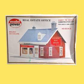Model Power 037135004429 Ho Scale Real Estate Office Building Kit #442 New Sealed