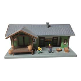 Model Power 037135005648 Modelpower Redwood Station Ho Scale No. 564 Lighted With 2 Handpainted Figures