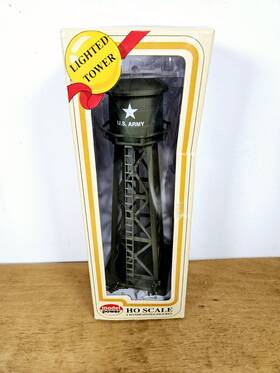 Model Power 037135006324 Us Army Lighted Water Tower With Figures Ho Scale #632 Model Power 037135006324 Us Army Lighted Water Tower With Figures Ho Scale #632