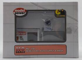 Model Power 037135007918 791 Ho Mikes Gas Auto Supply And Wash With Led Lighting Ex/box