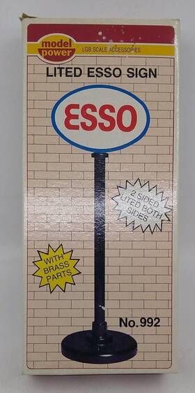 Model Power 037135009929 992 G Scale Esso Station Sign Ex/box