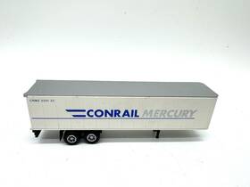 18006 Model Power Ho Conrail Mercury Long Haul Standard Box Trailer