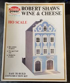 490-543 Model Power Robert Shaws Wine And Cheese Building Molded 6 Colors Lnib
