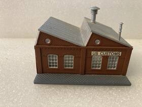 B5026-4a25 Model Power N Scale One Story Building Us Customs 1004