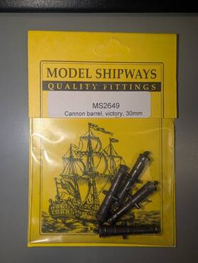 Ms2649 Model Shipways Ho Cannon Barrel Victory 30mm 10
