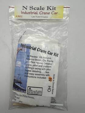 Jn1012 Model Tech Studios N Scale Industrial Crane Car Kit Jn1012 Model Tech Studios N Scale Industrial Crane Car Kit
