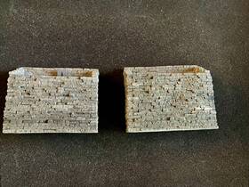 Mon-718 Monroe Models Ho Scale - Bridge Split Stone Abutment