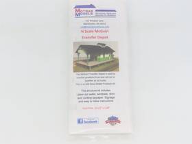 13300 Motrak N 1/160 Scale Models Mcguirl Transfer Depot Building Wood Kit