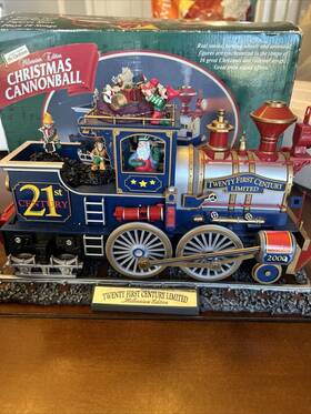 26914 Mr Christmas Cannonball Train Millenium Edition Smokes 16 Songs Action C-7