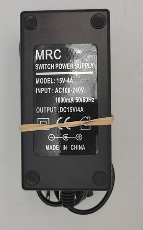 Mrc 019571015047 15v-4a 15 Vdc 4 Amps Prodigy Advance Squared Power Supply