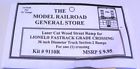 Mrgs-9108 Model Railroad General Rr Crossing Ramp For Lionel Fastrack Curve Mrgs-9108 Model Railroad General Rr Crossing Ramp For Lionel Fastrack Curve