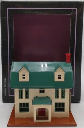 10-4010 Mth #189 Ivory And Peacock Tinplate Villa Ln/box