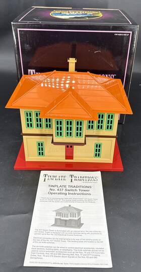 10-4036 Mth Tinplate Traditions Standard Gauge No. 437 Switch Tower L/n In Box