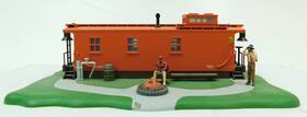 100-103 Mth Used O Scale Caboose Shack With Campfire 100-103 Mth Used O Scale Caboose Shack With Campfire