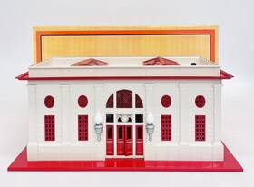 11-90008 Mth Lionel Standard Gauge Tinplate #116 Red And White Passenger Station
