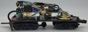 30-1001x Mth Tender Frame With One Operating Coupler Trucks Drawbar And Qsi Sound