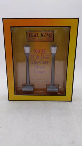 30-1058 Mth #35 O Scale Aluminum Street Lamp Set Ex/box
