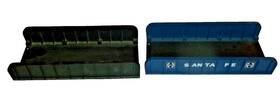 30-12009 Mth Rail King O Scale Santa Fe Die-cast Girder Bridge And Unmarked Lot Of 2