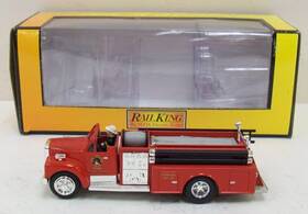 30-50034 Mth O Red Die-cast Fire Truck Company #219 Ln/box