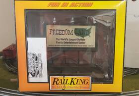 30-90045 Mth - Freedom Land Lighted Billboard Sign #30-90045 With Box And Paperwork