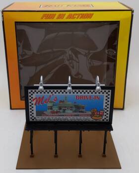 30-90060 Mth O Mels Diner Lighted Billboard Ex/box