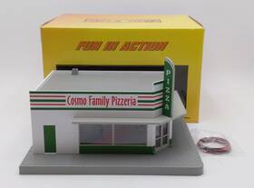 30-90217 Mth O Gauge Cosmo Family Pizzeria 1-story Building Ex/box