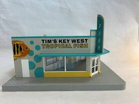 30-90280 Mth Railking Tims Tropical Fish Single Story Store - 2008 O Gauge