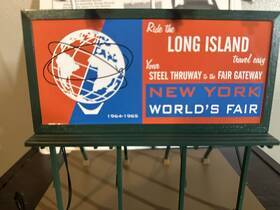 30-90583 Mth Rail King Lighted Billboard Sign Subway Ny New York Worlds Fair O