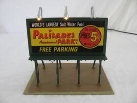 30-90647 Mth Railking O/o-27 Lighted Palisades Amusement Park Billboard #30-90647 Read 30-90647 Mth Railking O/o-27 Lighted Palisades Amusement Park Billboard #30-90647 Read