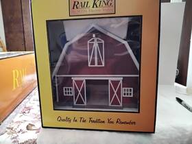 30-9072 Mth Railking Barn O Scale #30-9072 Red With White Trim