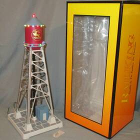 30-90740 Mth North Pole #193 Industrial Water Tower With Leds And Beacon Wks/ Lionel