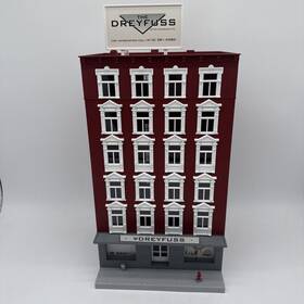 30-9077-o Mth Assembled Dreyfuss 6 Story Building Rail King Approx 19 Inch X9 X8.5