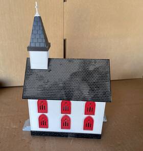 3090025 Mth Town Church Railroad Train Fee Shipping