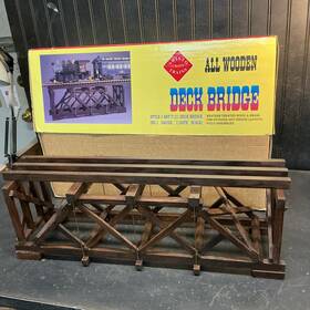 Aristo-25inx7in Mth Aristo Deck Bridge 1/24th Scale Truss Train Track 25inx7in
