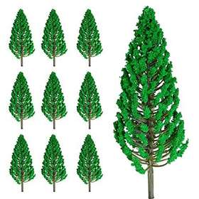 Mtxx20210611 Mtxx 10pcs Model Pine Cedar Trees 1 25 Green Architecture Tree For O G Scale