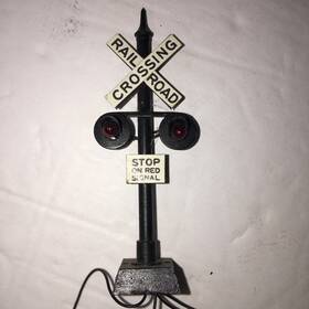 Sku1168 N J Int Ho. Operating Crossing Signal Bought New Metal. Never Used