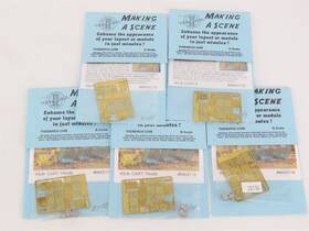 Mas119 N Scale Architect Mas118 Lot Of 5 Kit And Kiln Cart Train Carts